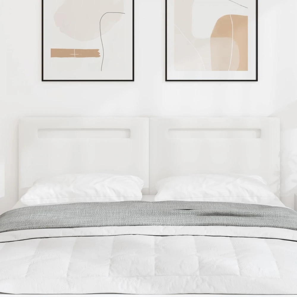 LED galvūgalis Balta 144 cm Dirbtinė oda