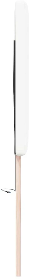 LED galvūgalis Balta 180 cm Dirbtinė oda