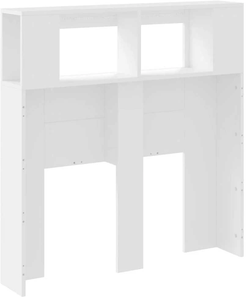 LED galvūgalis, baltas, 100x18,5x103,5cm, apdirbta mediena