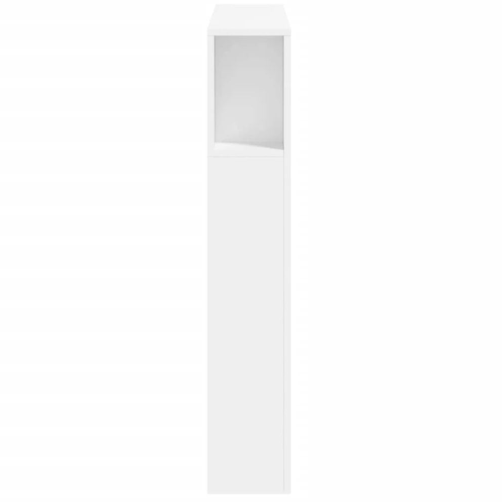 LED galvūgalis, baltas, 100x18,5x103,5cm, apdirbta mediena