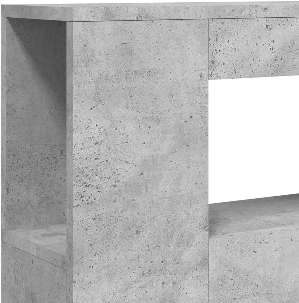 LED galvūgalis, betono, 100x18,5x103,5cm, apdirbta mediena