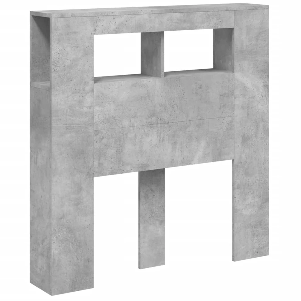 LED galvūgalis, betono, 100x18,5x103,5cm, apdirbta mediena