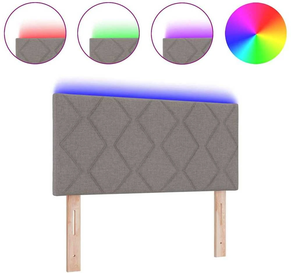 LED galvūgalis Taupe audinys