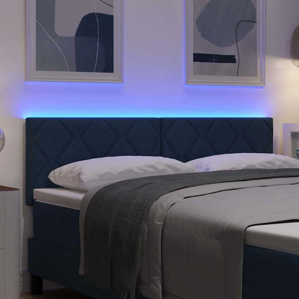 LED galvūgalis Mėlyna 160 cm audinys