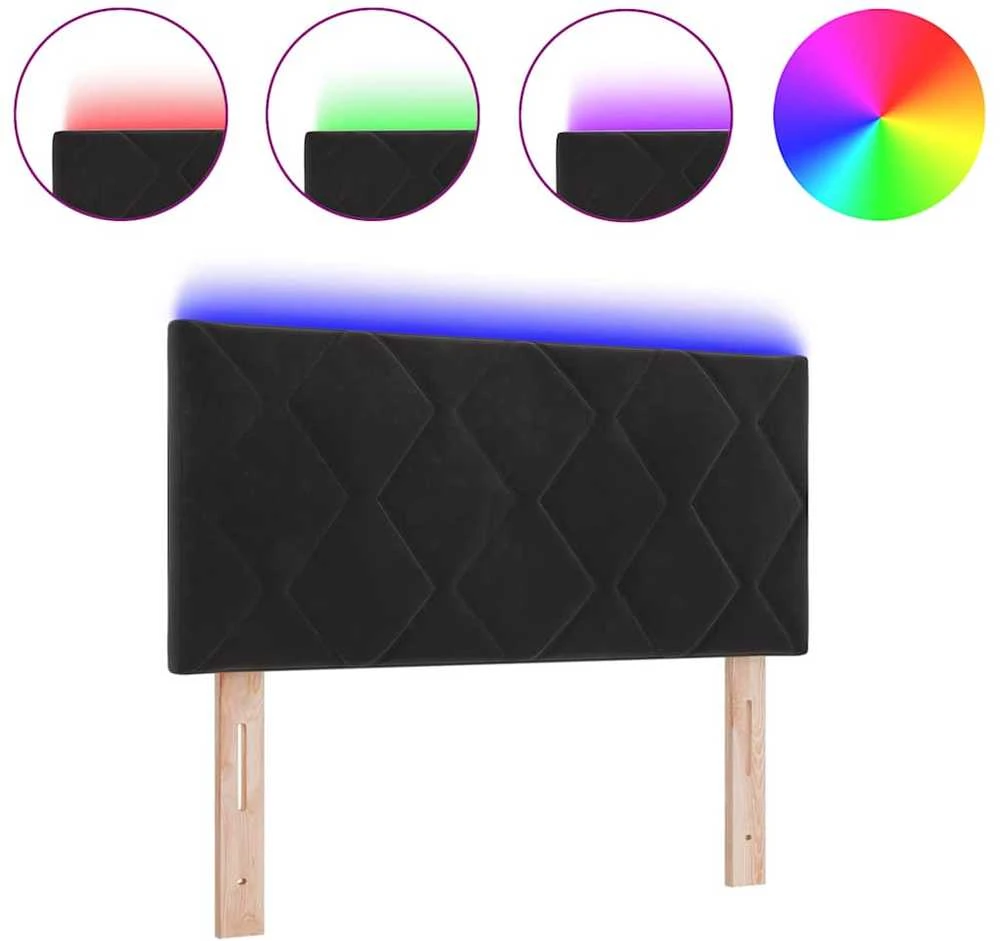 LED galvūgalis Juodas 90 cm Aksomas