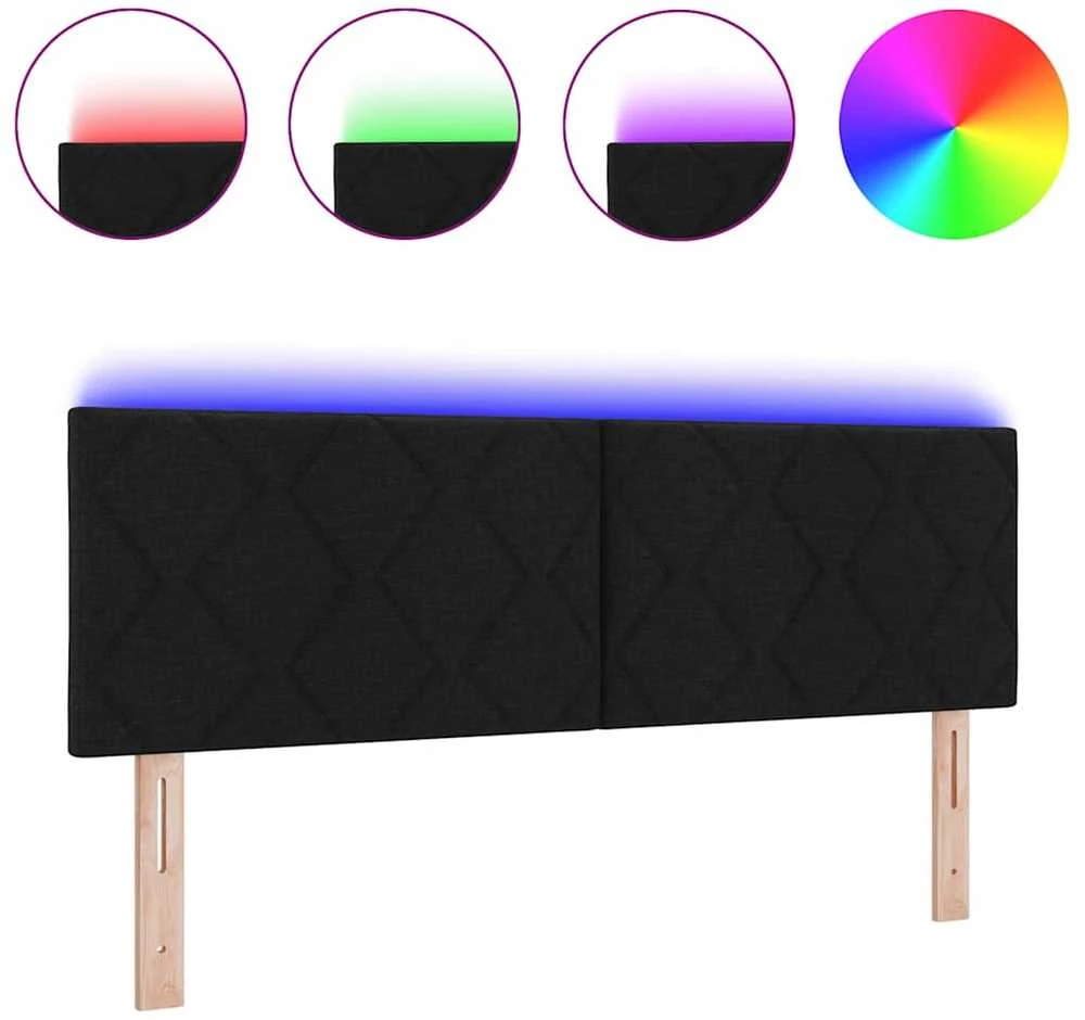 LED galvūgalis Juodas audinys