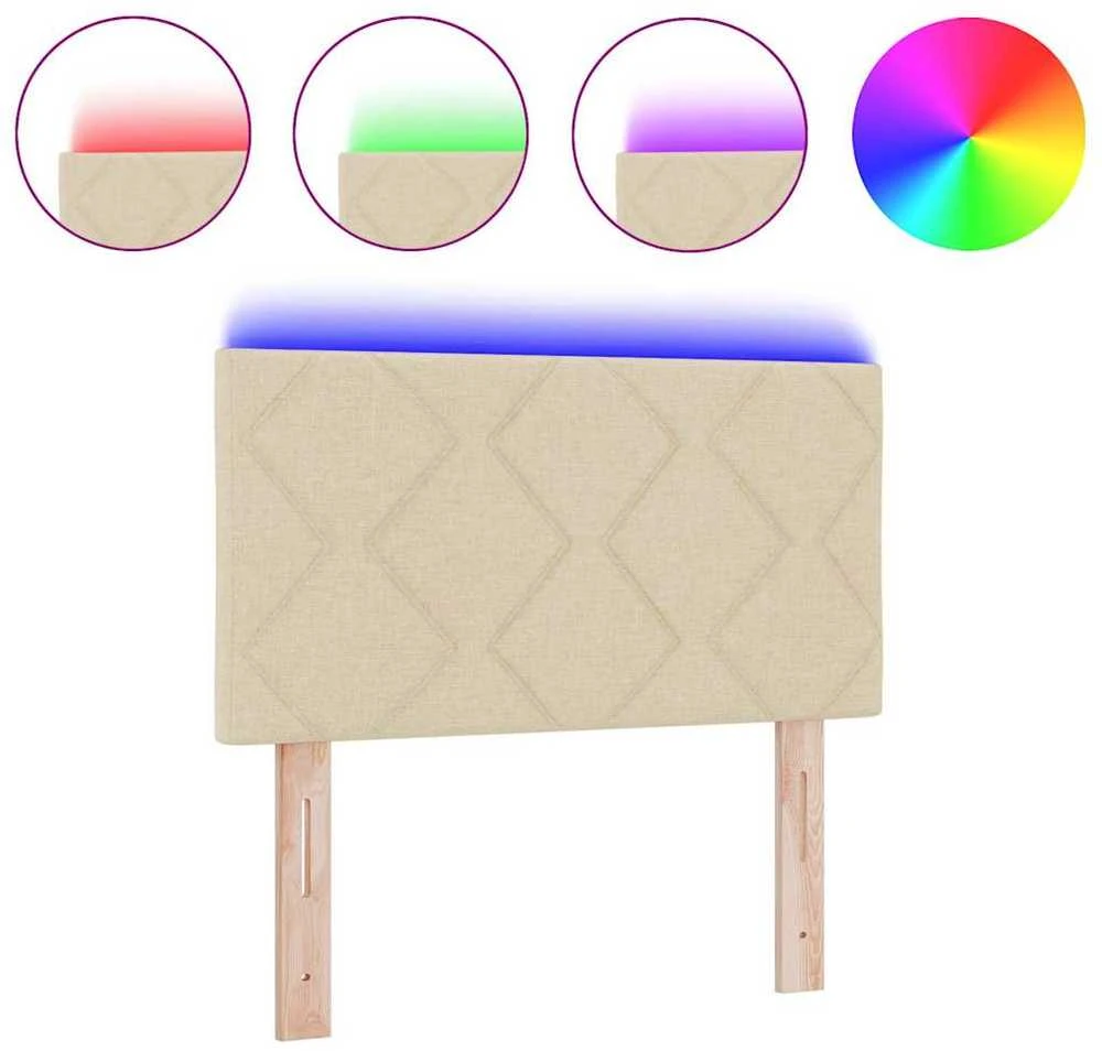 LED galvūgalis Kreminė audinys