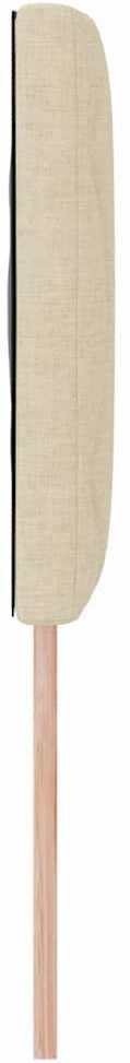 LED galvūgalis Kreminė 144 cm audinys