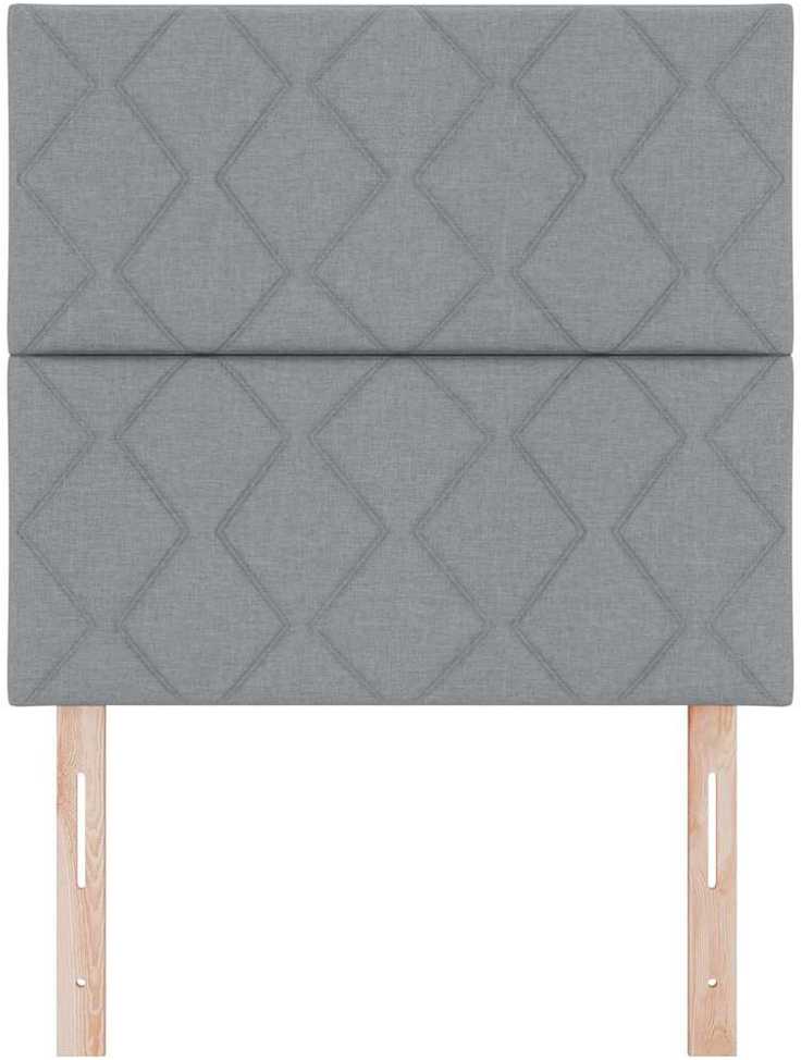 LED galvūgalis Šviesiai pilka 90 cm audinys
