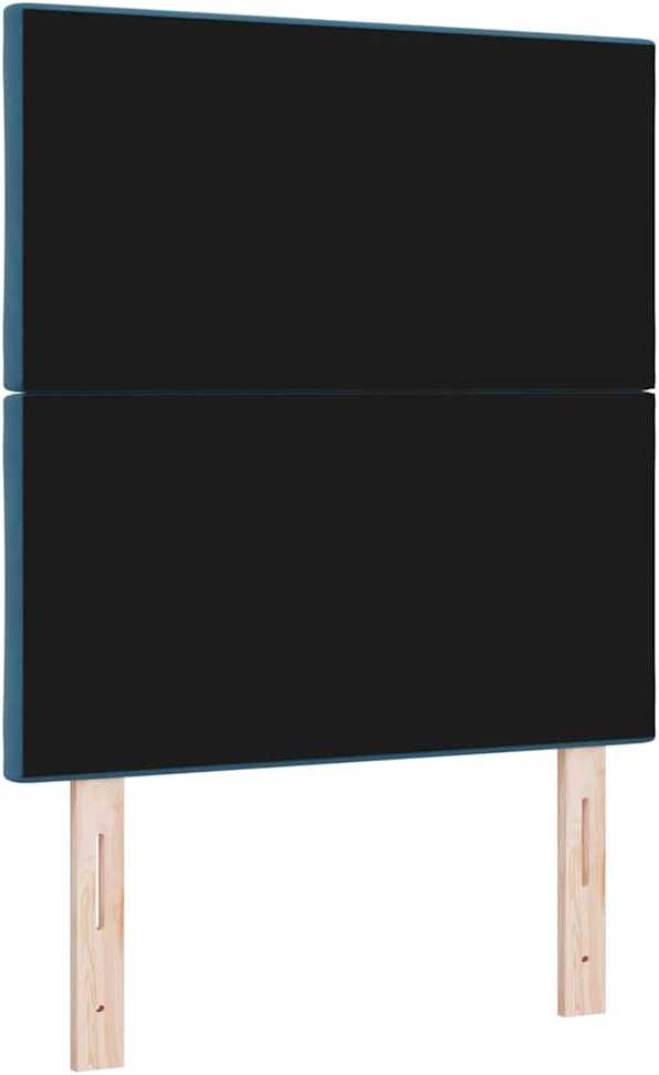 LED galvūgalis Tamsiai mėlyna 80 cm Aksomas