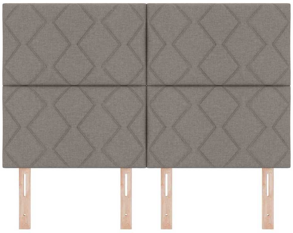 LED galvūgalis Taupe audinys