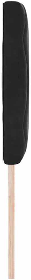 LED galvūgalis Juodas 160 cm Aksomas