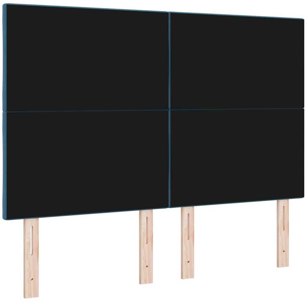 LED galvūgalis Tamsiai mėlyna 144 cm Aksomas