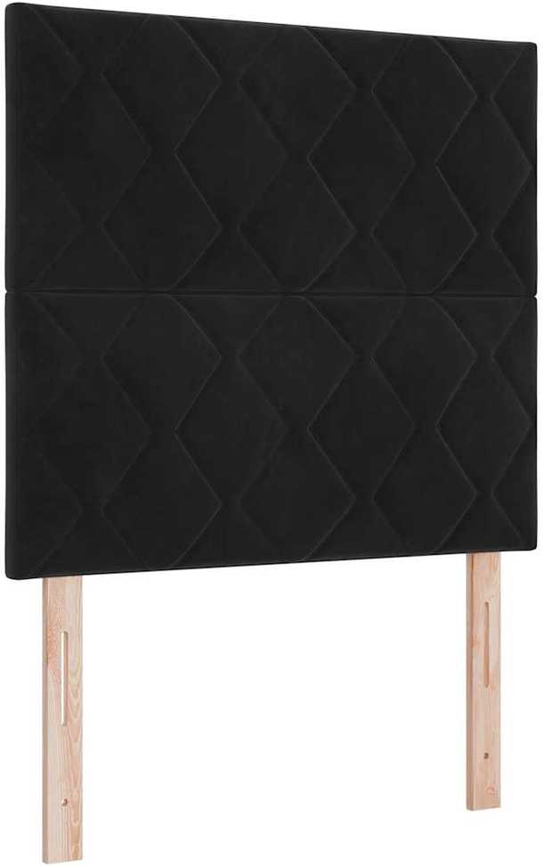LED galvūgalis Juodas 90 cm Aksomas