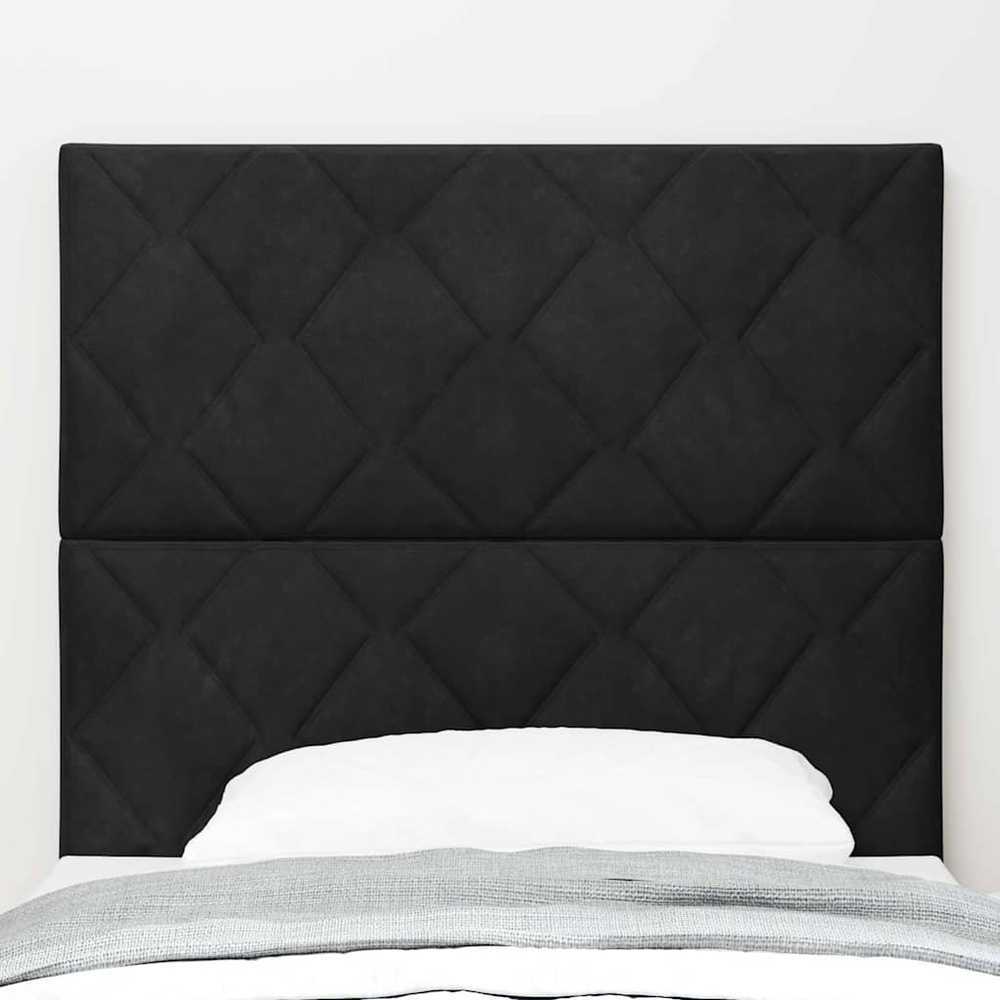 LED galvūgalis Juodas 90 cm Aksomas