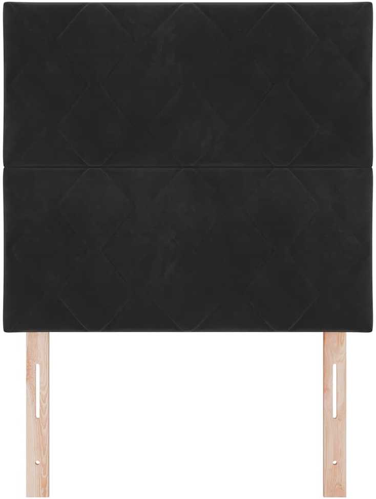 LED galvūgalis Juodas 90 cm Aksomas