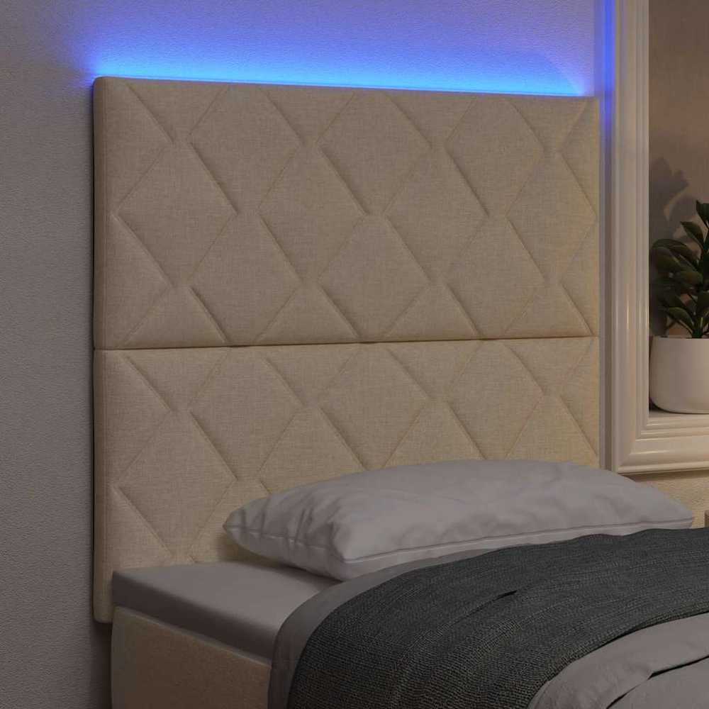 LED galvūgalis Kreminė 90 cm audinys