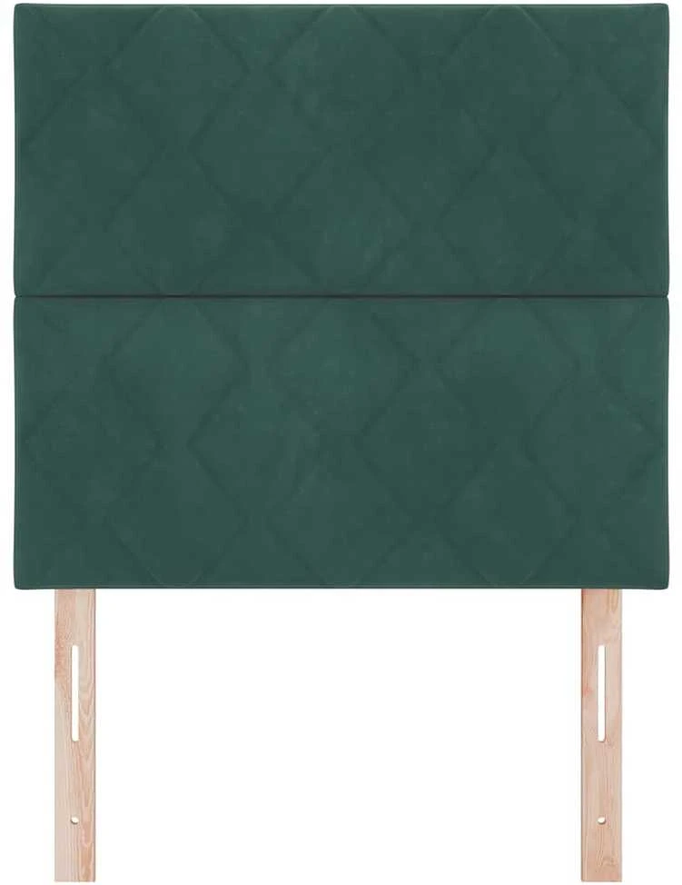 LED galvūgalis Tamsiai žalia 90 cm Aksomas