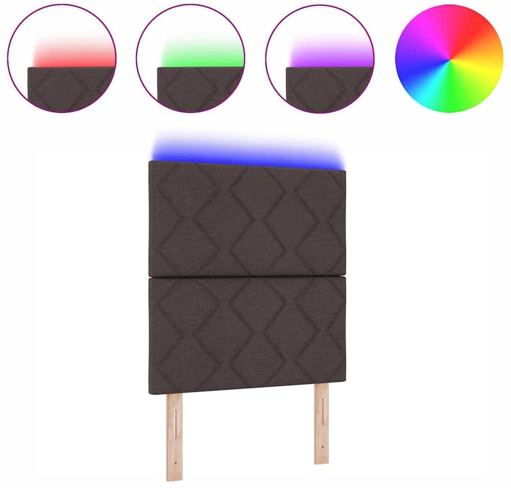 LED galvūgalis Šviesiai pilka 80 cm audinys