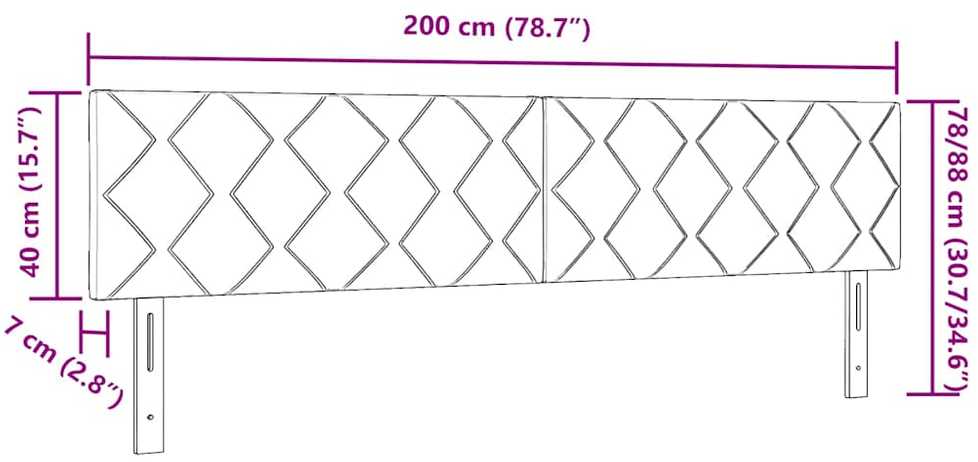 Galvūgalis Pilka 200 cm audinys