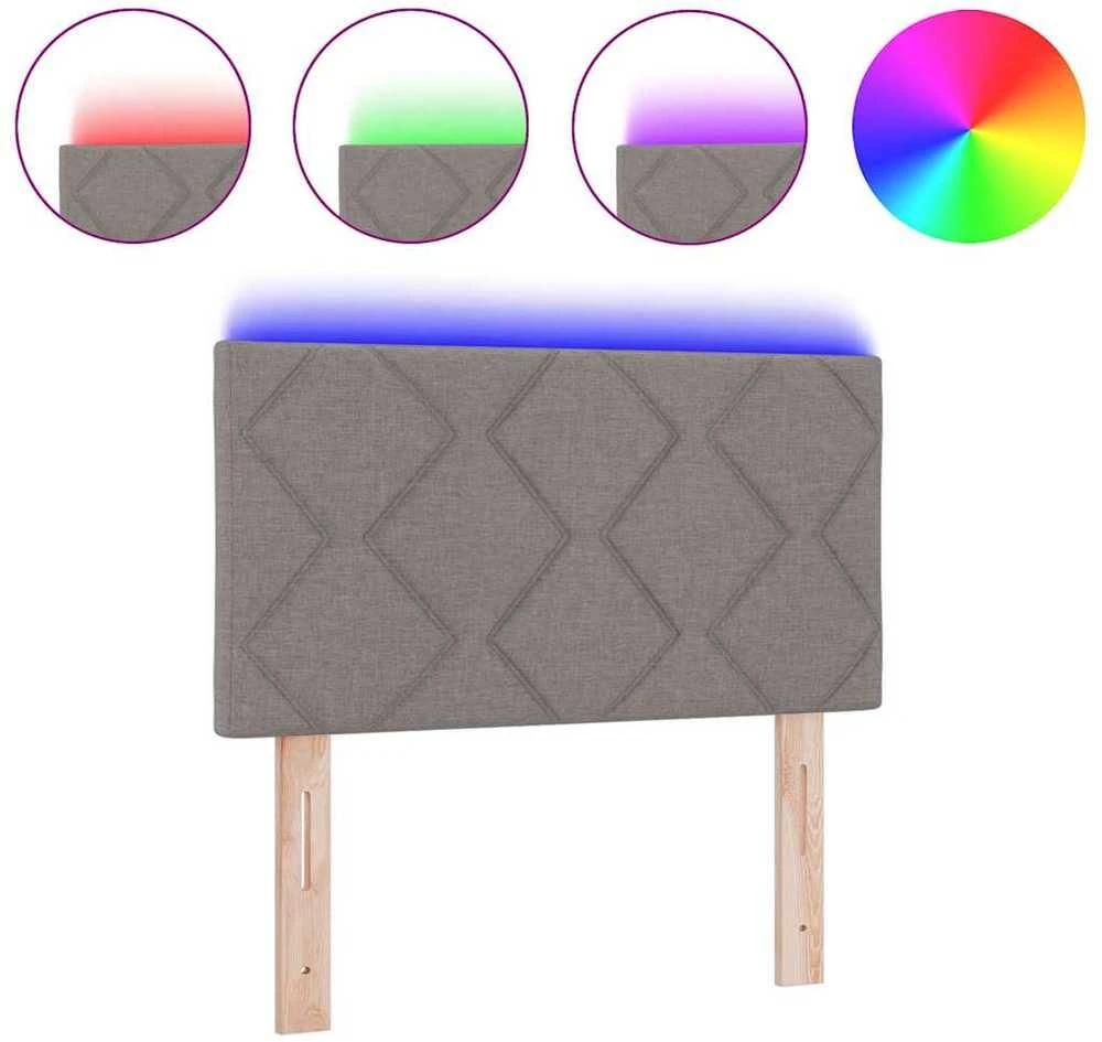 LED galvūgalis Taupe audinys