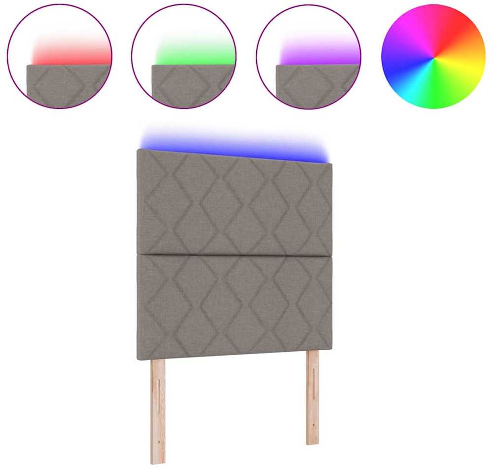 LED galvūgalis Taupe audinys