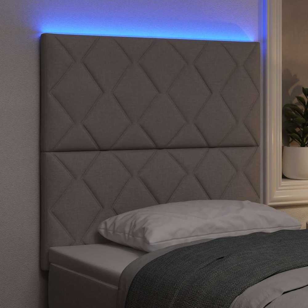 LED galvūgalis Taupe audinys