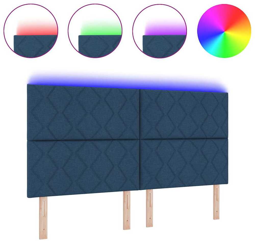 LED galvūgalis Šviesiai pilka 180 cm audinys