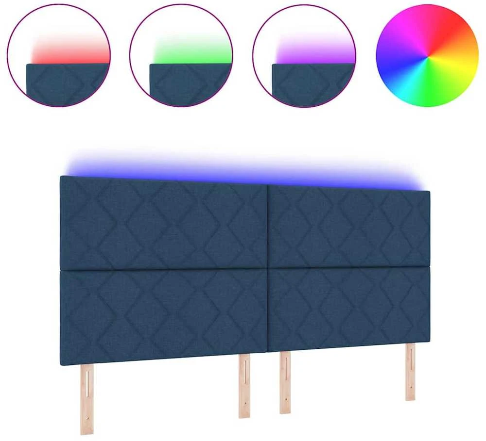 LED galvūgalis Mėlyna audinys