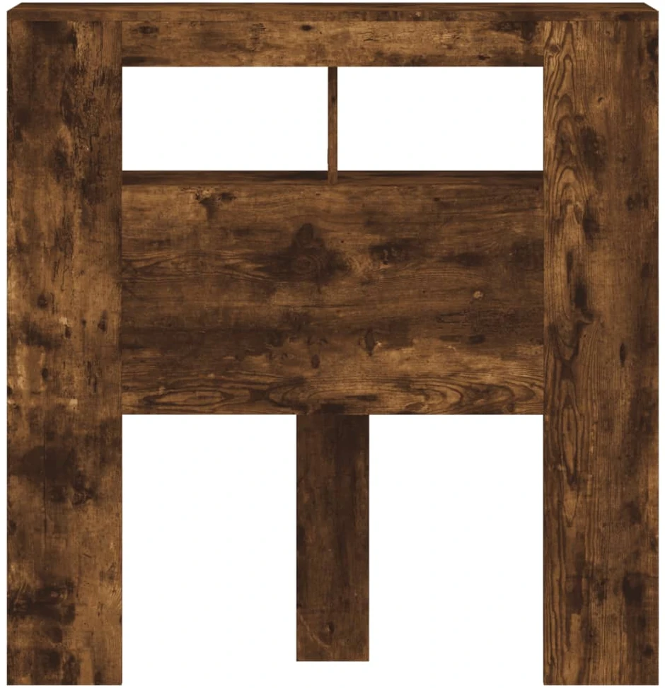 LED galvūgalis, dūminio ąžuolo, 100x18,5x103,5cm, mediena