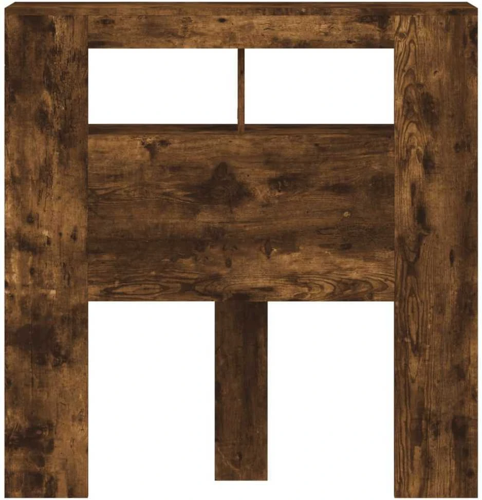 LED galvūgalis, dūminio ąžuolo, 100x18,5x103,5cm, mediena