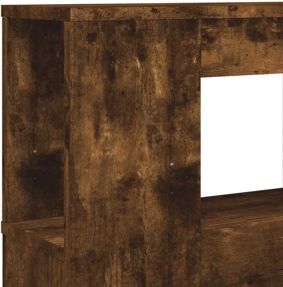LED galvūgalis, dūminio ąžuolo, 120x18,5x103,5cm, mediena