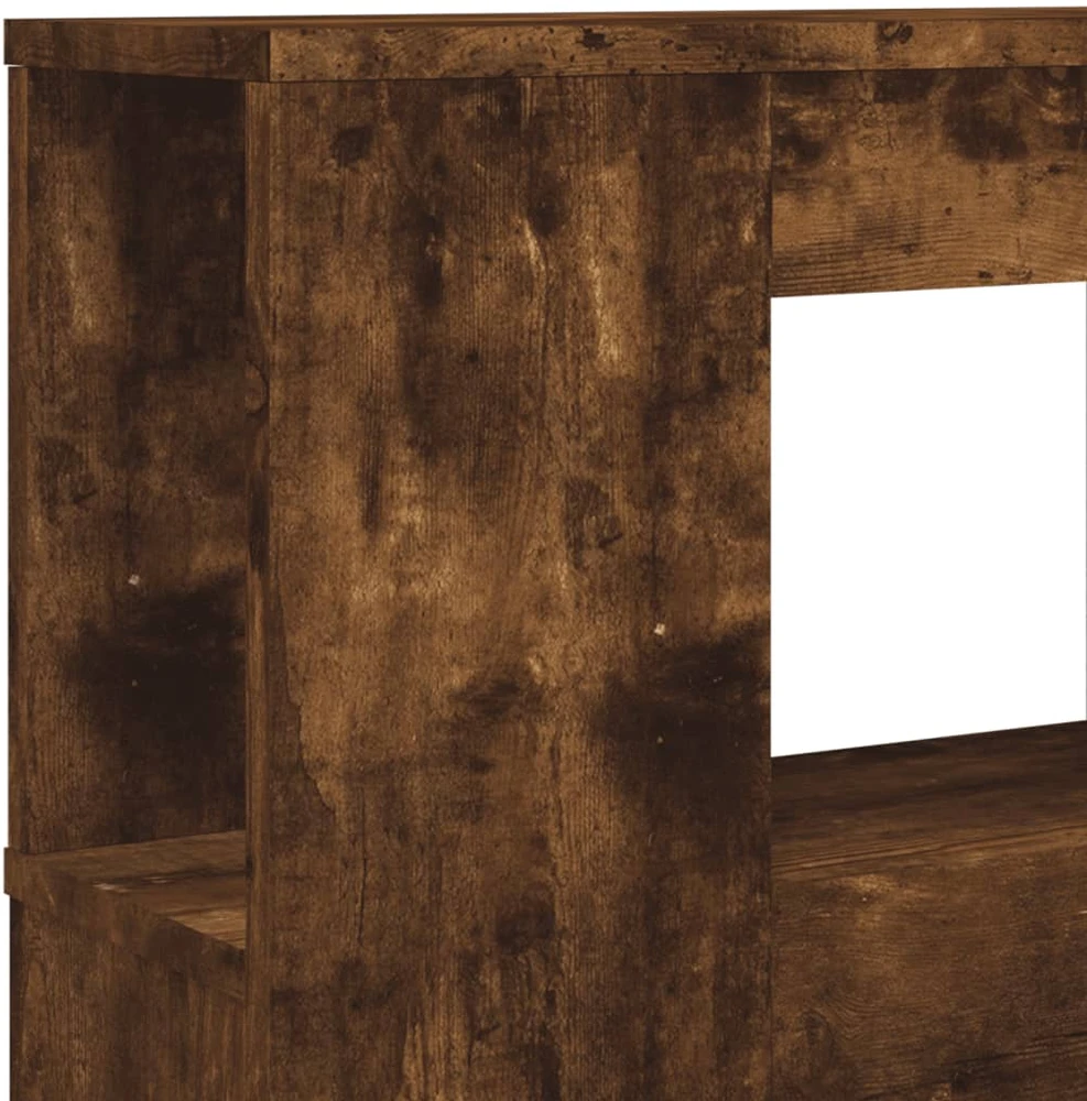 LED galvūgalis, dūminio ąžuolo, 160x18,5x103,5cm, mediena