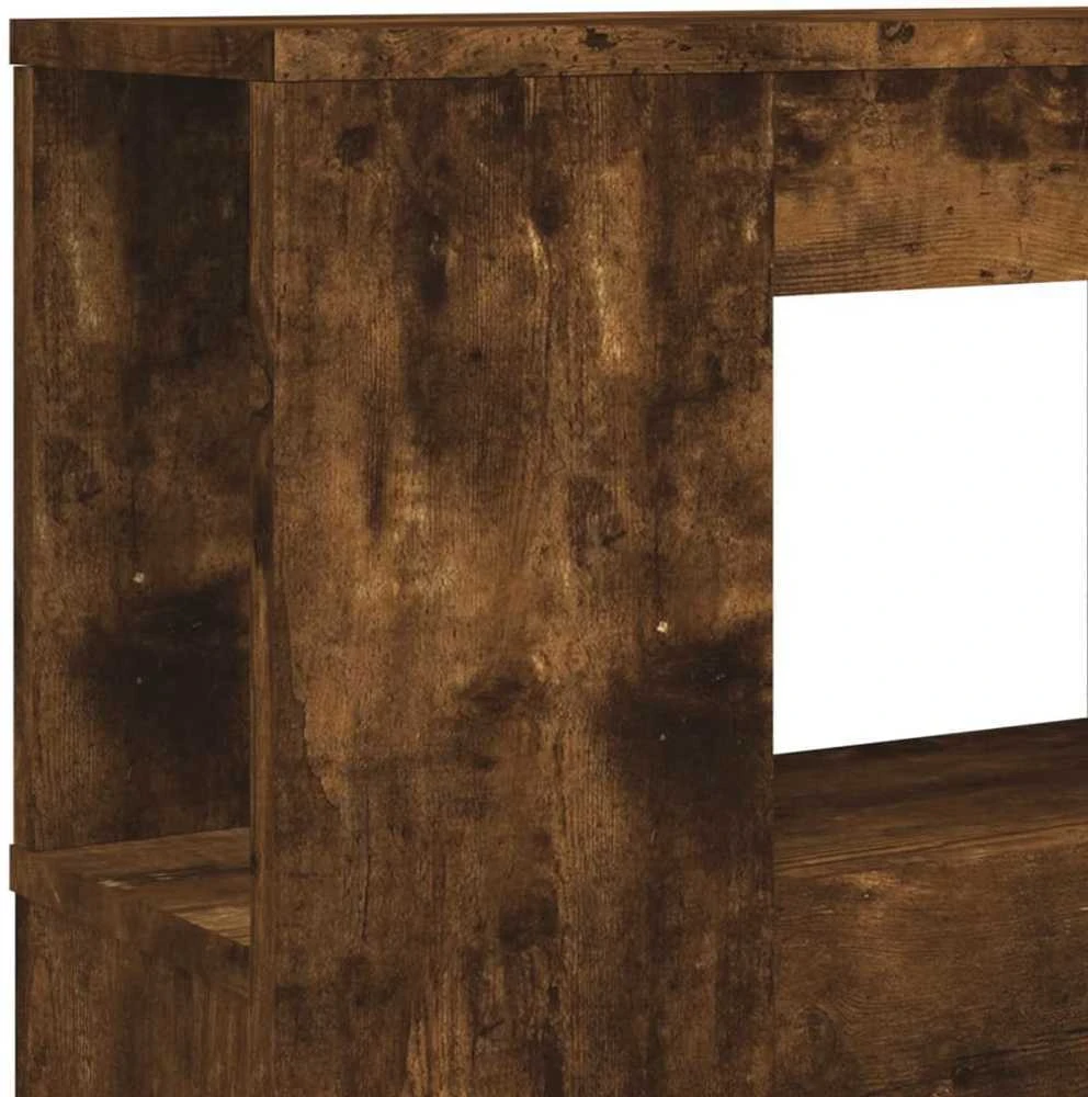 LED galvūgalis, dūminio ąžuolo, 220x18,5x103,5cm, mediena