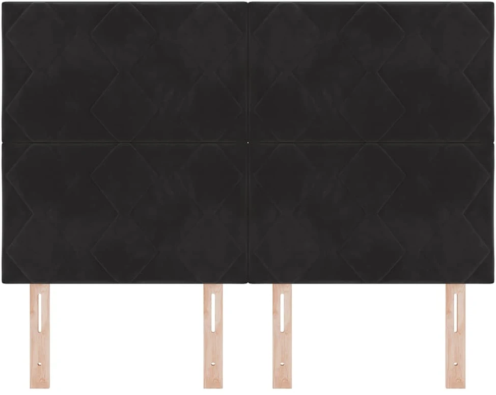 LED galvūgalis Juodas 160 cm Aksomas