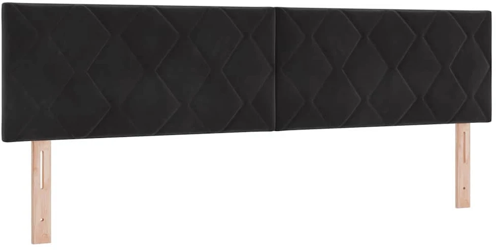 LED galvūgalis Juodas 180 cm Aksomas