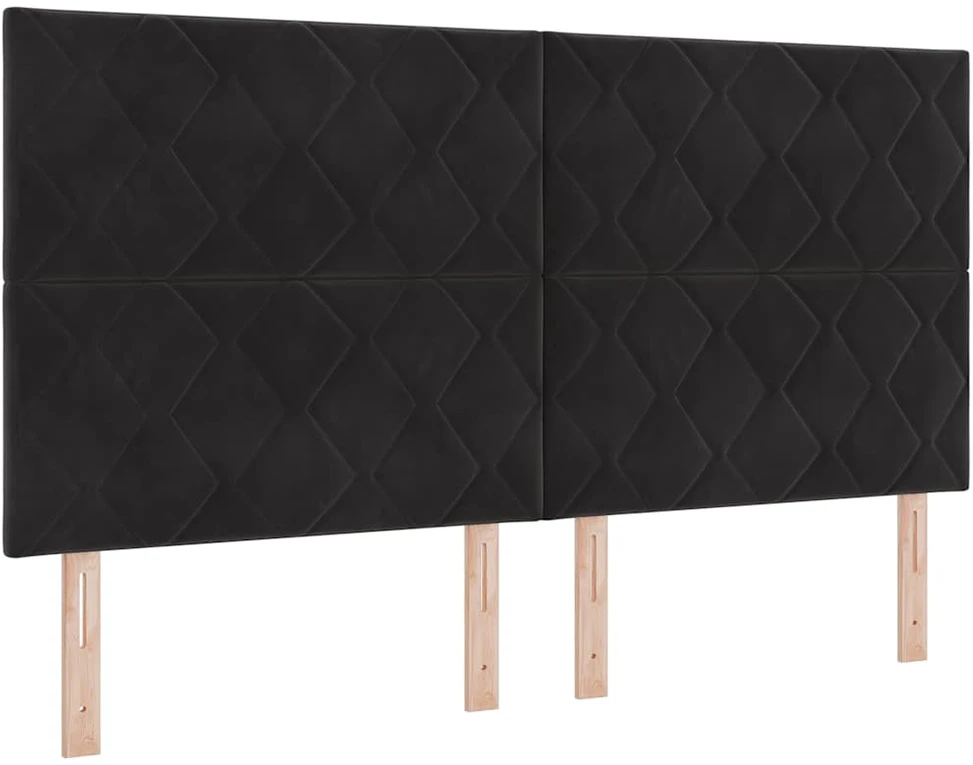 LED galvūgalis Juodas 180 cm Aksomas
