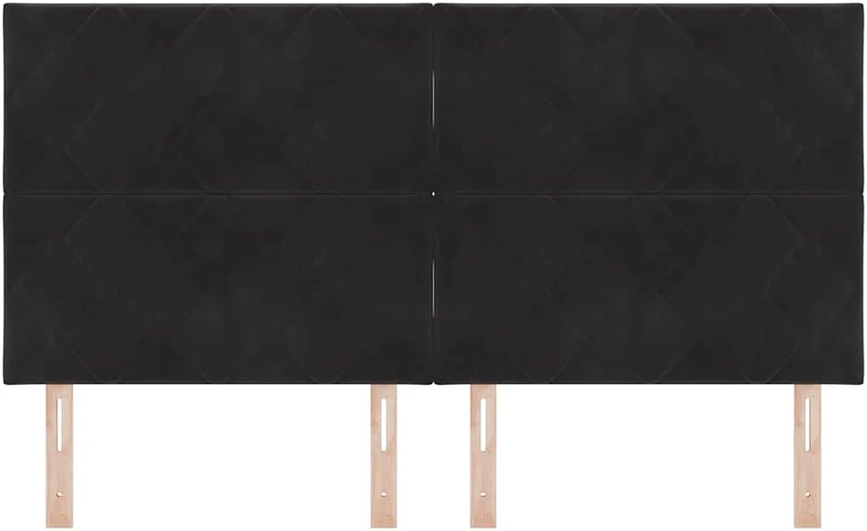 LED galvūgalis Juodas 180 cm Aksomas
