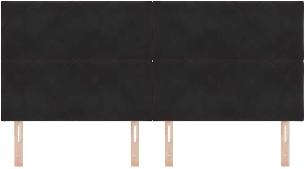 LED galvūgalis Juodas 200 cm Aksomas