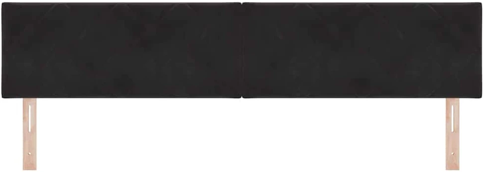 LED galvūgalis Juodas 200 cm Aksomas