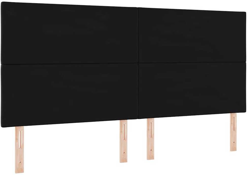 LED galvūgalis Juodas 200 cm Aksomas