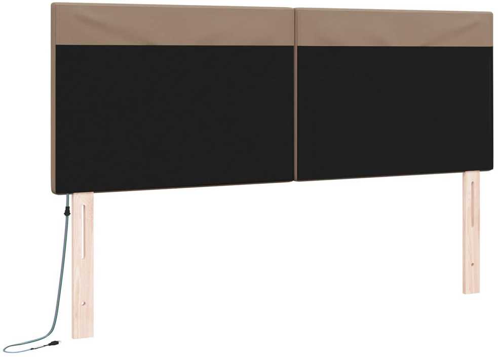 LED galvūgalis Kapučino 144 cm Dirbtinė oda