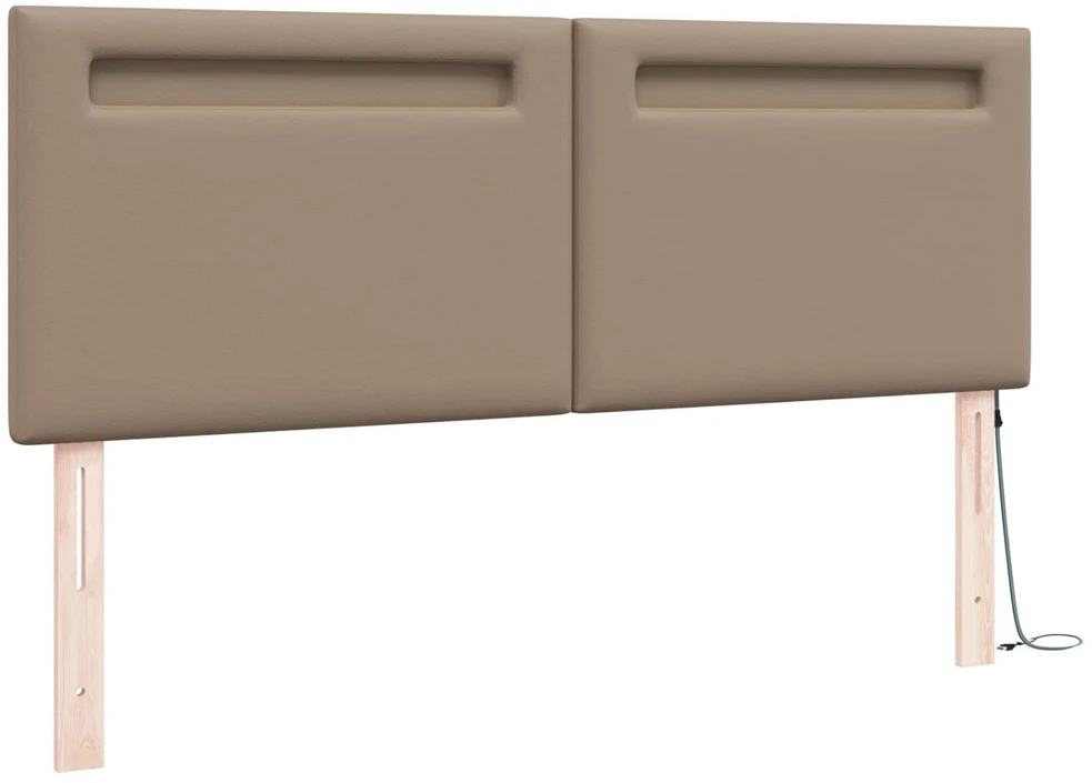 LED galvūgalis Kapučino 160 cm Dirbtinė oda