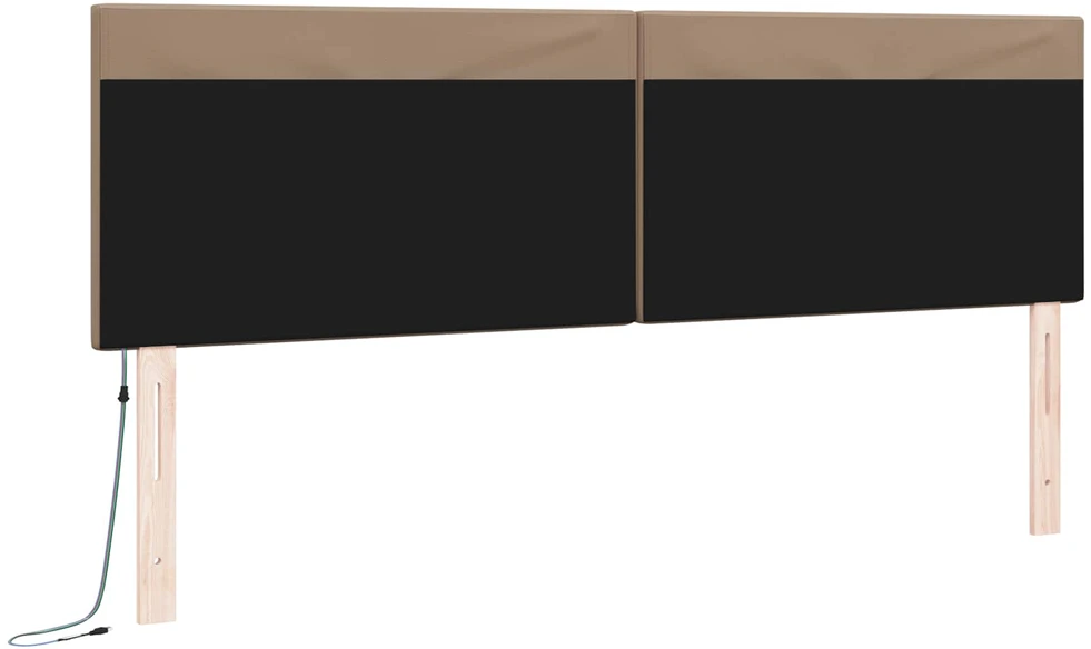LED galvūgalis Kapučino 180 cm Dirbtinė oda
