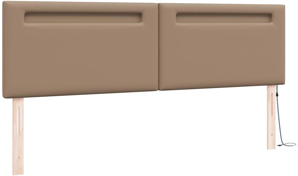 LED galvūgalis Kapučino 180 cm Dirbtinė oda