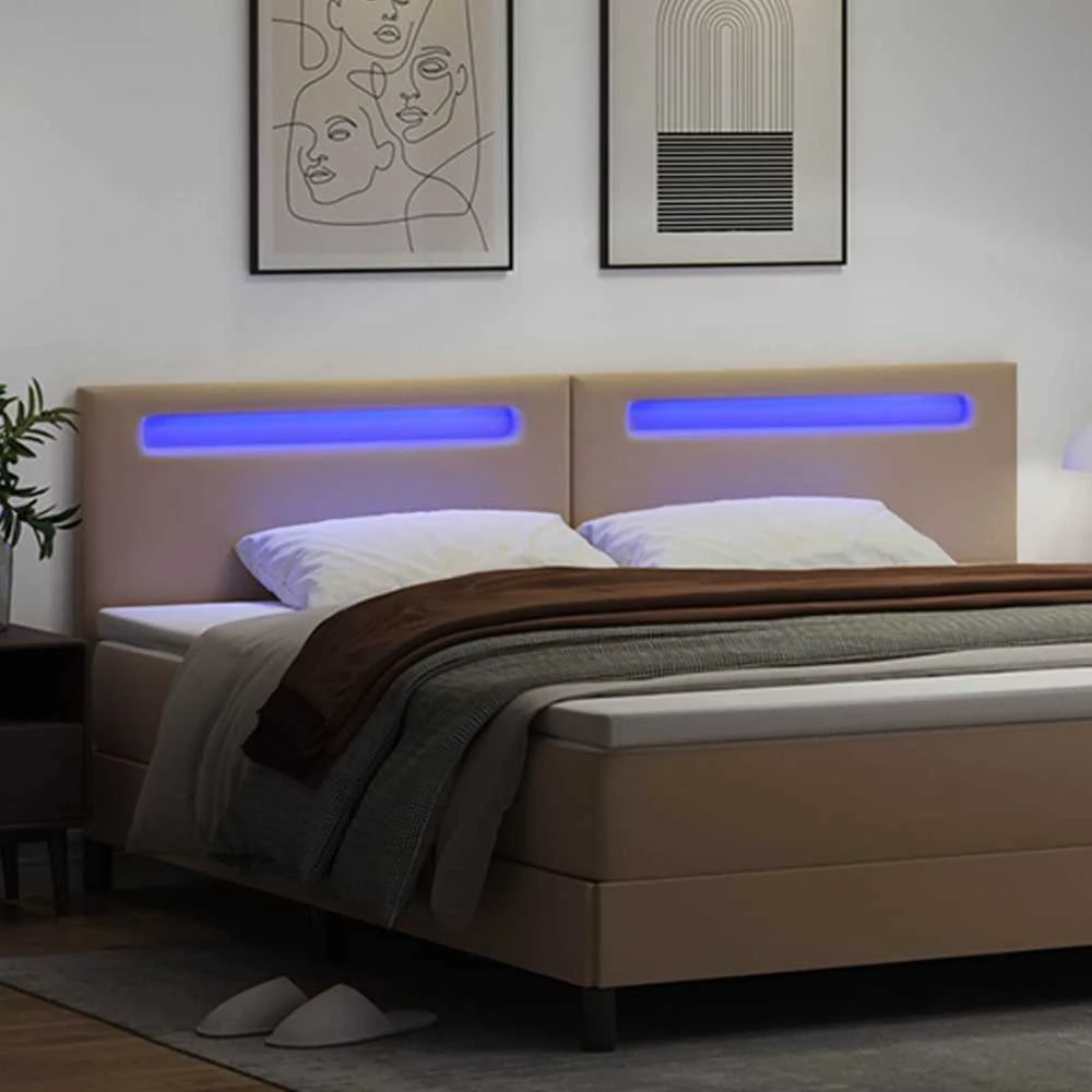 LED galvūgalis Kapučino Dirbtinė oda