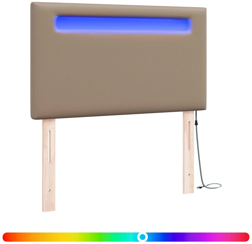 LED galvūgalis Kapučino Dirbtinė oda