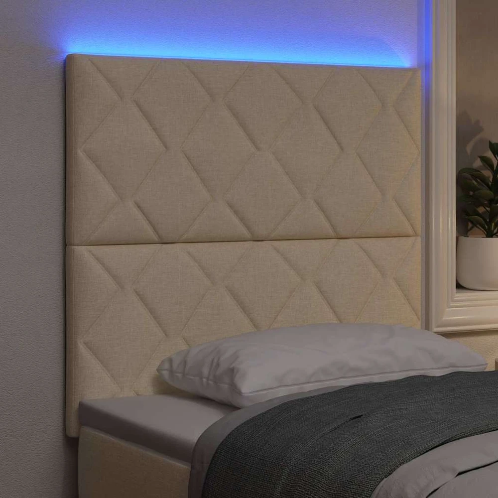 LED galvūgalis Kreminė audinys