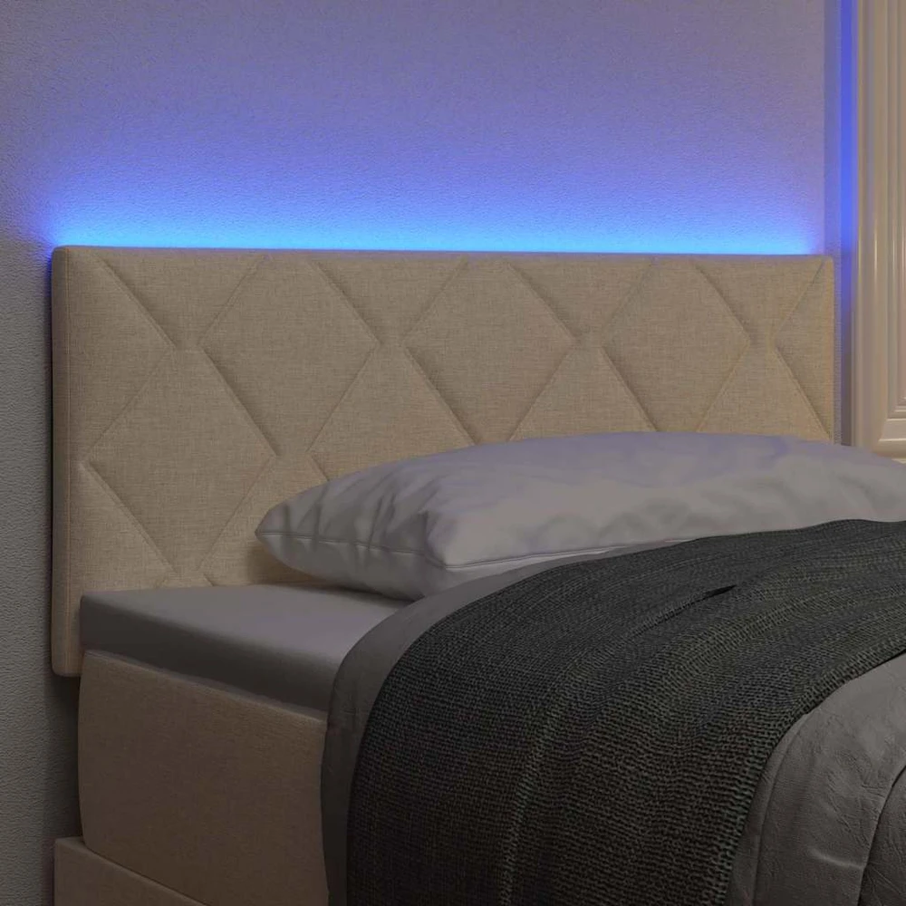 LED galvūgalis Kreminė audinys