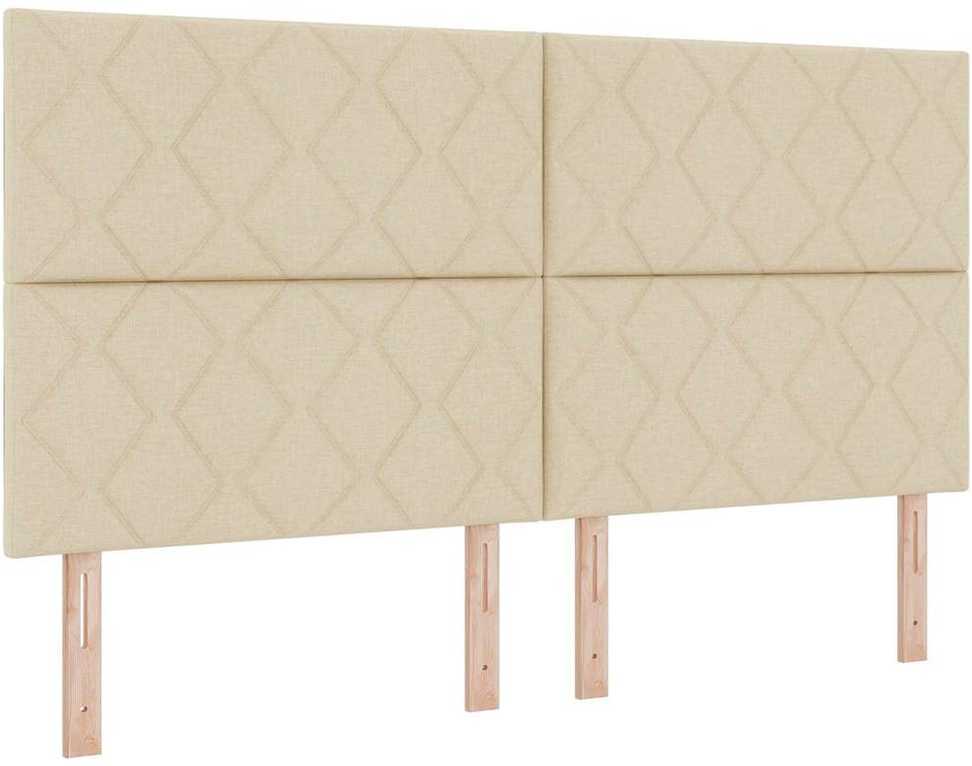 LED galvūgalis Kreminė 180 cm audinys